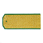 Погоны парад. зол. мет. зел. кант