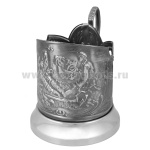 Подстаканник никелированный Охота (в ассортименте)