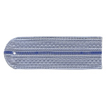 Погоны серо-голуб. 1 васильк. пр. без канта Юстиция н/о на рубашку (на пластике)