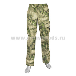 Брюки лет. к костюму РГ-1 “мох” (A-TACS FG) (ткань “шлифовка”, 100 % хлопок)