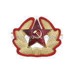 Кокарда мет. СА р/с (в обрамлении из красного шнура) 