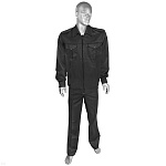 Костюм лет. Охранник (на молнии) черный р-ры с 62