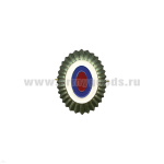 Кокарда мет. МВД мал. защ. с эмалью