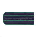 Погоны иссиня-черн. (зел. кант) 2 зел. пр. (ПС ФСБ кит.) р-р 12 см