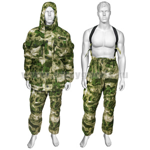 Костюм д/с Горка-8 МОХ (A-TACS FG) ткань Rip-Stop (20% хлопок, 80% полиэстер) утепл. - флис (возможны незначительные конструктивные отличия в зависимости от партии