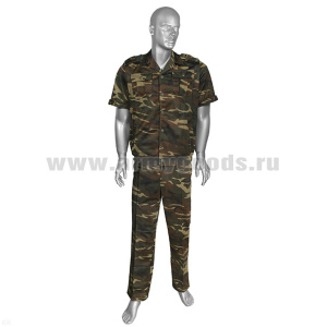 Костюм лет. Сетка (на пуг) кмф 4-хцв. зеленый (кор.рук.) р-ры с 62