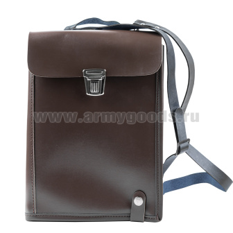Сумка полевая офицерская кожзам коричневая