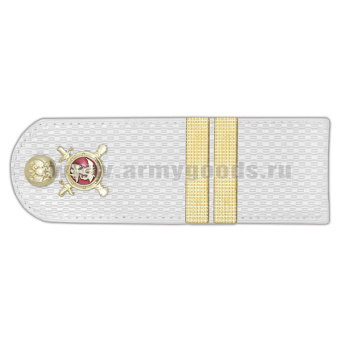 Погоны Полиции (ОВД) на белую рубашку (без канта), укомпл. мет. фурнитурой (мл. сержант) пластик