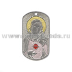 Жетон (нерж. ст., эмал.) Святая дева (католическая)