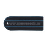 Погоны темно-синие (васильк. кант) 2 васильк. пр. Юстиция нов. обр. пластик