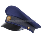 Фуражка простая ВВС синяя (ткань "Патруль") к костюму офисному (с мет. кокардой/без кокарды по наличию)