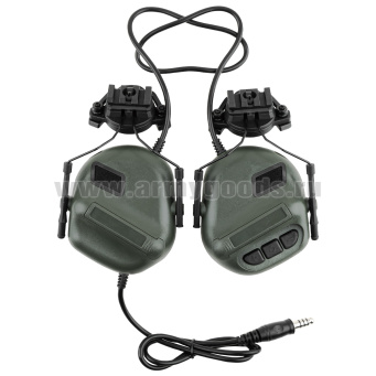 Наушники стрелковые с креплением на шлем и микрофоном Communication Headset V (работают без батареек)