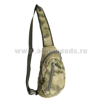 Сумка на грудь ("банан") "мох" (A-TACS FG) (17x9x32 см)