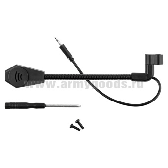 Наушники стрелковые с креплением на шлем и микрофоном Communication Headset V (работают без батареек)