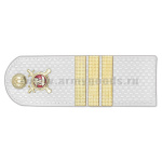 Погоны Полиции (ОВД) на белую рубашку (без канта), укомпл. мет. фурнитурой (сержант) пластик