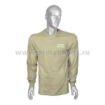 Фуфайка лет. х/б кулирка песочная с надп. белой краской Армия России (к костюму офисному) уставная