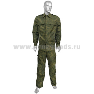 Костюм лет. Полевой (на пуговицах; погоны на плечах) "русская цифра" "Юдашкин-3" (ткань Rip-Stop) р-ры с 32 по 60