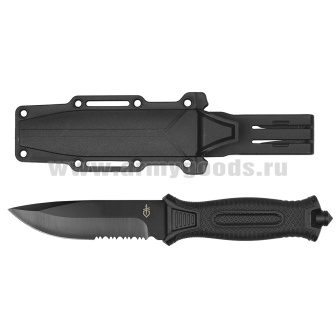 Нож GERBER COLUMBIA в пластиковых ножнах (2918А) общая длина 25 см (рукоятка черная/оливковая по наличию)