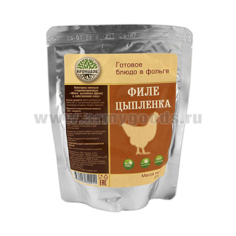 Консервы обеденные Филе цыпленка в собственном соку (250 г) (готовое блюдо в фольге) до 05.2026 и ранее