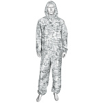 Маскхалат "белый мультикам" 