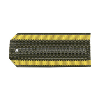 Погоны оливк. курсант. без «К» кант желтый (12 см)