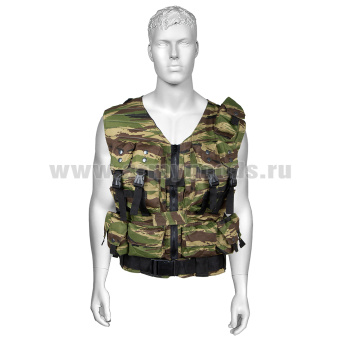 Жилет разгрузочный тактический Армейский "камыш" зеленый (ткань "гретта")