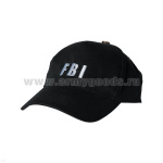 Бейсболка черная вышитая FBI