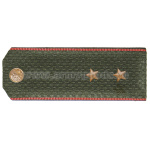 Погоны оливк. красный кант, укомпл. мет. фурнитурой (прапорщик) пластик