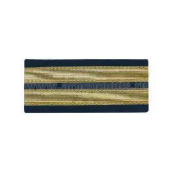 Нарукавный знак различия офицера ВМФ (галун на синем фоне) ст. лейтенант