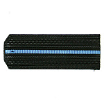 Погоны черн. 1 голуб. пр. (на плащ)