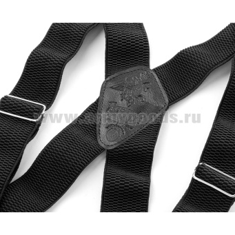 Подтяжки рифленые "Ратник" черн.