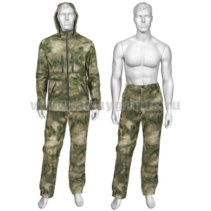 Костюм д/с Кросс (ткань SOFT SHELL, на флисе) "мох" (A-TACS FG)