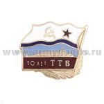 Значок мет. 10 лет ТТБ гор. эм.
