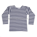 Тельняшка зим. х/б с начесом синяя детская р-ры с 28 по 42