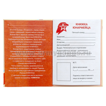 Личная книжка юнармейца 