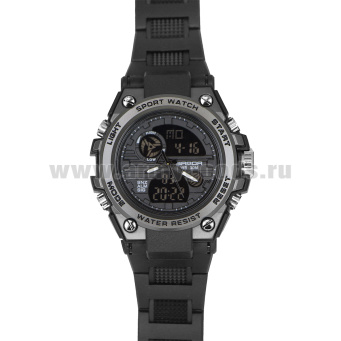 Часы наручные спортивные (водонепроницаемые 3 атм) с полимерным ремешком