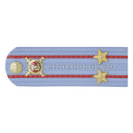 Погоны Полиции (ОВД) на голубую рубашку (без канта), укомпл. мет. фурнитурой (подполковник) пластик