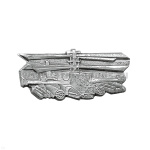 Значок мет. Вертолет КА-50 серебряный бол. (лат. на закрутке)