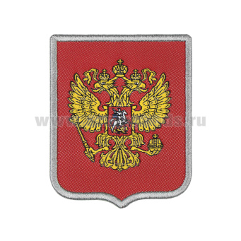 Шеврон тканый Юнармия (орел РФ) 100х75 мм