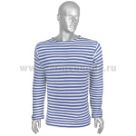 Тельняшка зим. х/б двойной вязки голубая (беленая) плотность 330 гр/м2