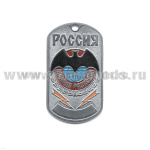 Жетон (нерж. ст., эмал.) Россия Военная разведка (летуч. мышь)