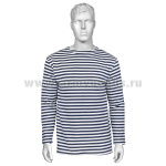 Тельняшка зим. х/б футер с начесом синяя