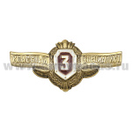 Значок мет. Классность ряд. сост. ВВ МВД 3 класс