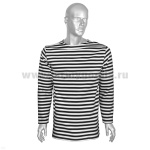 Тельняшка зим. х/б с начесом черн. р-ры с 62