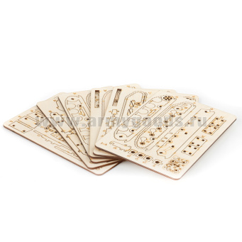 Игрушка-конструктор деревянная Танк КВ-1 (сборная модель, 125 деталей) СДМ-96