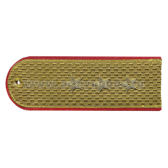 Погоны парадные золотые (металлиз.) Полиция, вышит. канителью (ст. прапорщик)