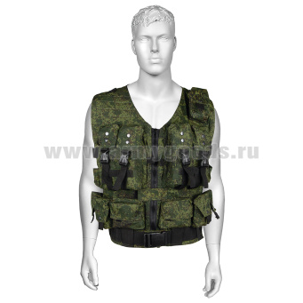 Жилет разгрузочный тактический Армейский "русская цифра" (х/б Rip-Stop)