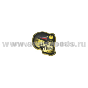 Значок мет. Череп в берете ВМФ (профиль) смола, на пимсе
