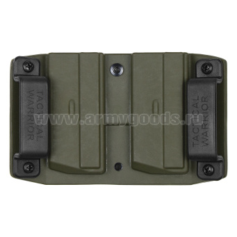 Подсумок тактический под 2 магазина Пистолета Ярыгина (ПЯ) ударопрочный полиамид (оливковый)