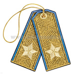 Брелок вышитый Погончики ВДВ парадные (генерал-майор)